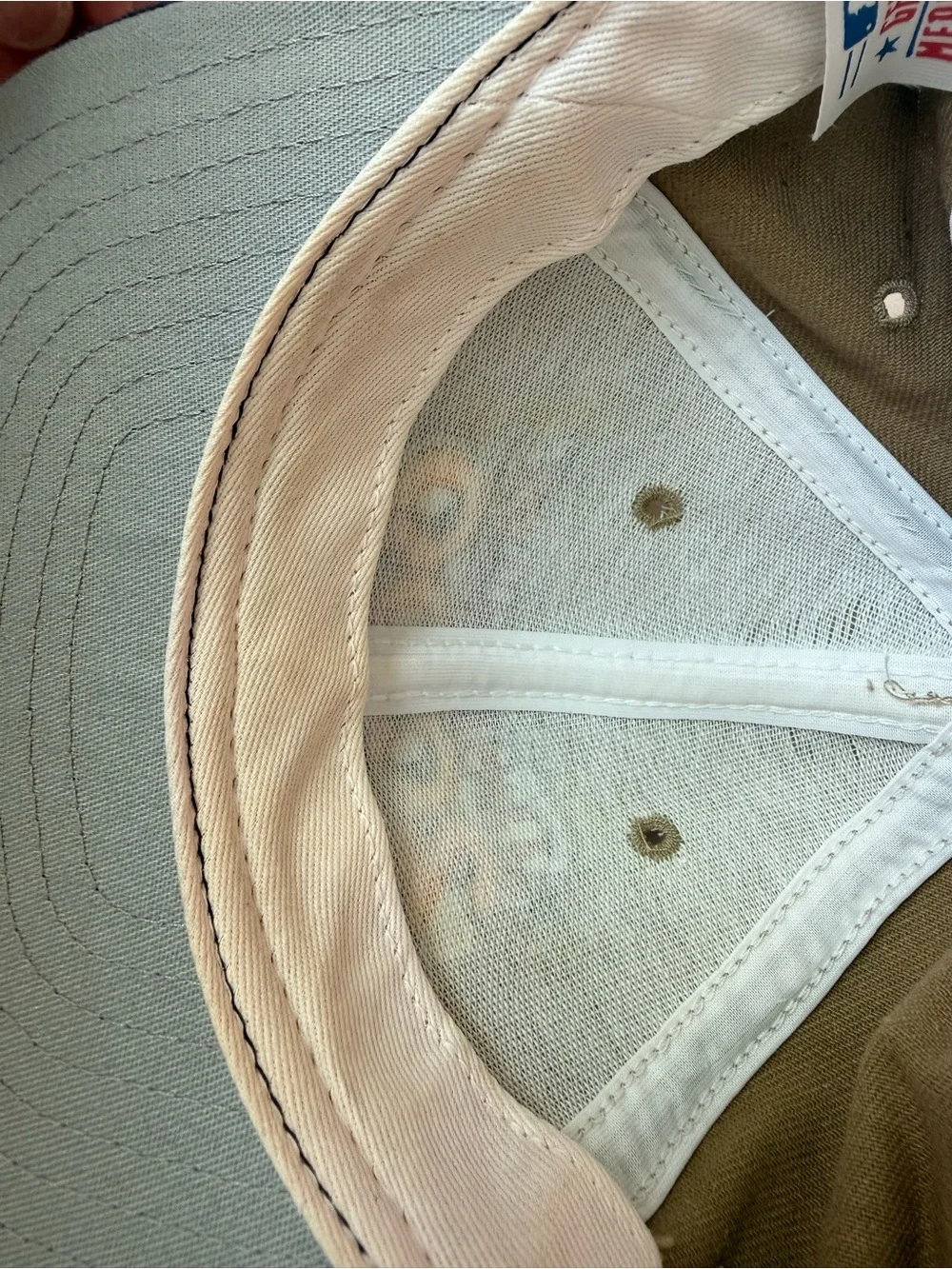 Vintage Atlanta Braves All Star Game 2000 Baseball Cap Tan and Navy